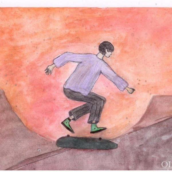 «Скейтер на закате» Королькова Анна, 15 лет Новополоцк, «СШ №14»