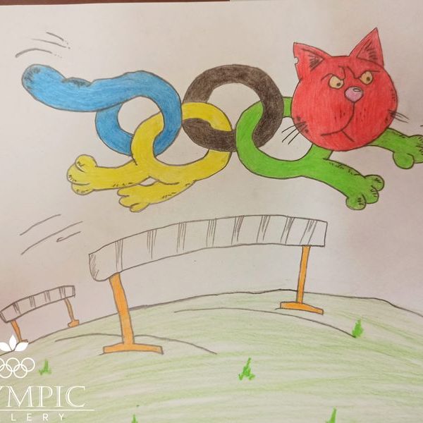 Олимпийский кот, Кирюшкина Марианна, 8 лет, ГУО СШ №2 г.Чечерска